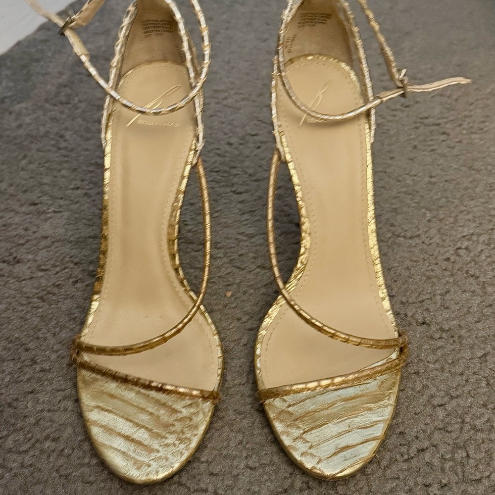 Brian Atwood - Gold Strappy Women's Sandals